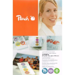 Peach Laminierfolien Foto. 80 mic. 25 Stück; S-PP080-20