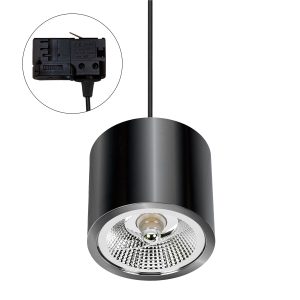 Pendelleuchte Chloe AR111 für 3-Phasen-Schienensystem. schwarz