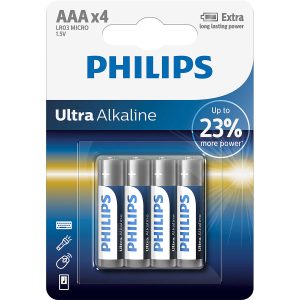 Micro-Batterien. 4 Stück. Philips Ultra Alkaline