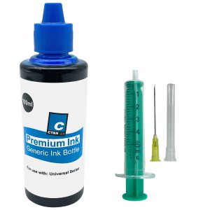 Refill Set Cyan (blau) für HP-Drucker (Art. rh7cy)