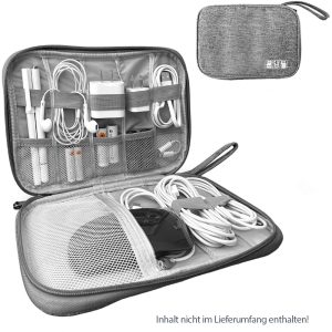 Kompakte Reisetasche für Ladegeräte und Kabel
