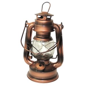 LED Laterne Antike Bronze-Optik Flammenlicht