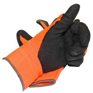 Arbeitshandschuhe Rieger Orange. Größe 8