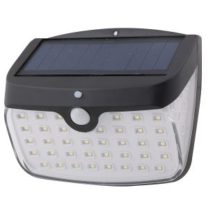 Solar Wandleuchte mit Bewegungsmelder 50 LEDs. Akku