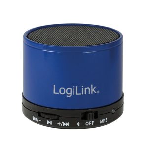 Logilink Bluetooth Lautsprecher mit MP3 & FM Radio. blau