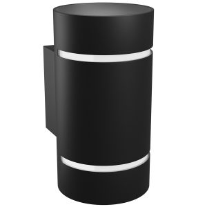 Wandleuchte SQUALLA. G9 Sockel IP20 Aluminium. rund schwarz
