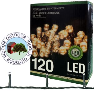 Lichterkette 120 LED 12m warmweiß