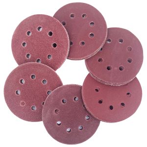 Schleifscheiben-Set 60 Stück. rund 125mm 8-Loch Körnung 40 – 240