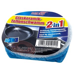 Glaskeramik Teflonschwamm 2in1