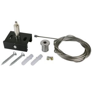 Stahlseil-Kit für Schienensystem 3m. schwarz