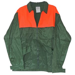 Sicherheits- und Warnjacke grün/rot. Größe 56