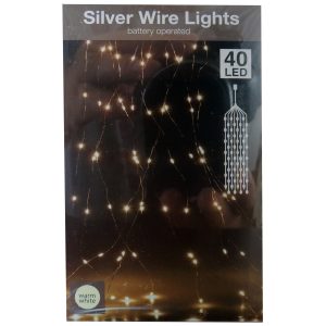 Lichterkette 40 LED Lichtnetz 4m warmweiß