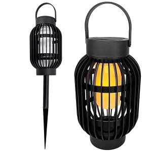 Solar 2in1 Gartenfackel natürlich flackerndes Fackel-Licht