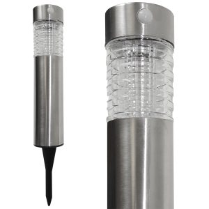 Grundig Solar-Leuchte. Edelstahl/Glas Bewegungsmelder