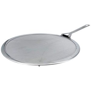 Edelstahl Pfannen-Spritzschutz 33cm Einklappgriff