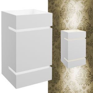 Wandleuchte SQUALLA. G9 Sockel IP20 Aluminium. eckig weiß