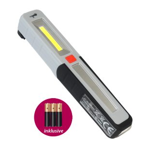 LED-Stiftleuchte mit 2x COB LED. grau/schwarz