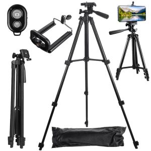 Profi Stativ für Fotografie mit Smartphone & Kamera
