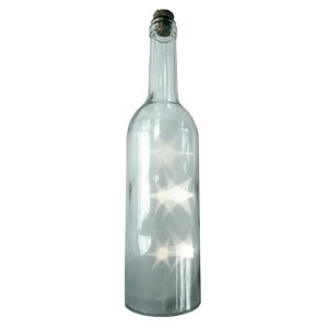 LED Flasche „Sternenglanz“. 5 LED. weiß