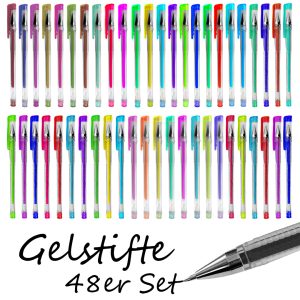 Gelschreiber 48er-Set inkl. Metallic- und Neon-Farben