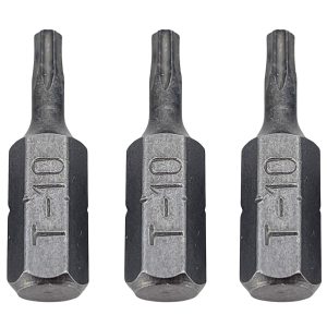 T10 Torx Bits. 3 Stück Bit Schraubeinsätze Länge 25mm