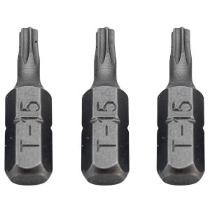 T15 Torx Bits. 3 Stück Bit Schraubeinsätze Länge 25mm