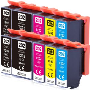 Sparset: 10 Patronen kompatibel zu T02 / 202XL