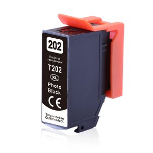 Druckerpatrone kompatibel zu T02H1 / 202XL. foto-schwarz
