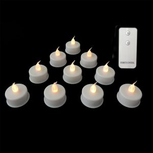 LED Teelichter. 10er Set inkl. Fernbedienung
