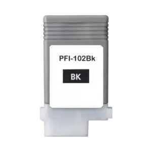 Tintenpatrone kompatibel zu PFI-102 BK. schwarz
