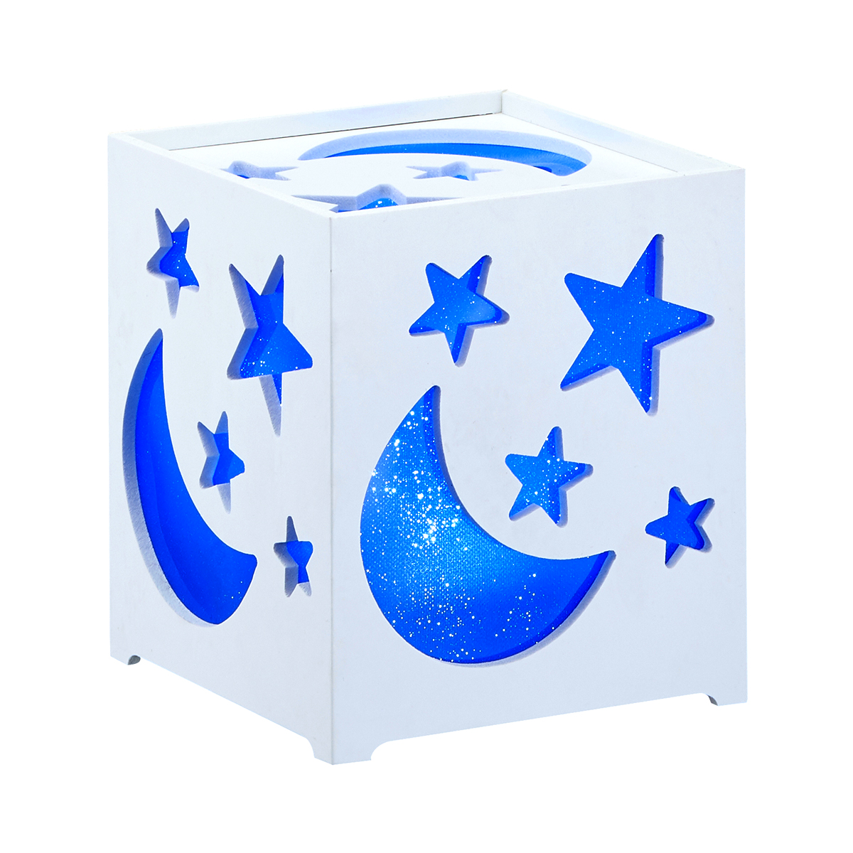 LED Tischleuchte "Mond und Sterne" 17x15x15cm