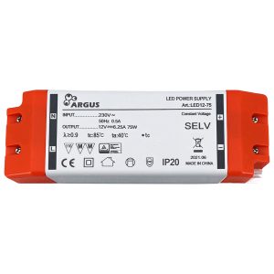 LED-Transformator Slim. 75W. 12V Gleichstrom