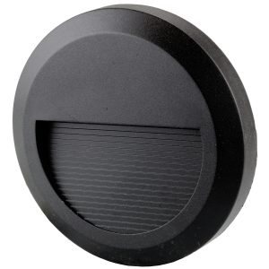 LED Treppen- Wandleuchte. 2W. rund. warmweiß. schwarz