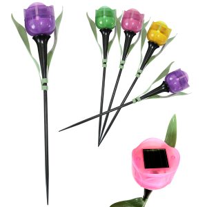Solarlampe „Tulpe“. 31 cm. verschiedene Farben. Blumenform