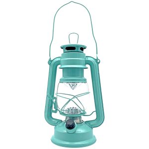 LED Laterne Retro. dimmbar türkis