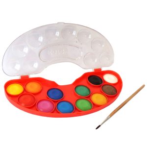 Deckfarbkasten mit 12 Farben