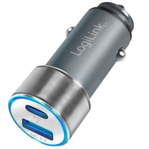 Dual Kfz Lade-Adapter 12V/24V > USB-A/USB-C