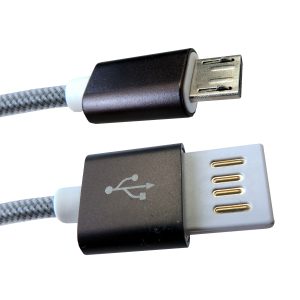 USB-A- Stecker > micro B- Stecker. 1m – Nylon
