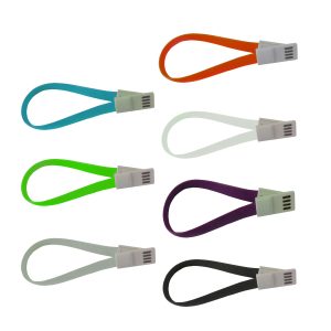 USB-A- Stecker > micro B-Stecker. 20cm. Flachkabel in 7 verschiedenen Farben