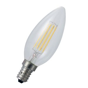 LED Kerze E14. 4W. 460lm. neutralweiß Filament Klarglas