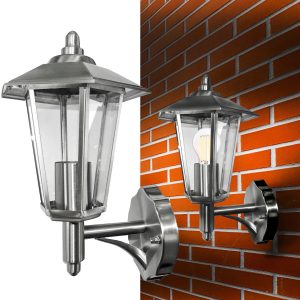 Wandleuchte TRIER Edelstahl 1-flammig E27