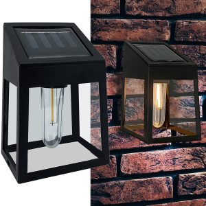 Grundig Solar Wandleuchte Classic mit Filament LED