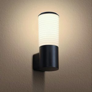 Außen-Wandleuchte CE-WCY rund. LED iP65 schwarz
