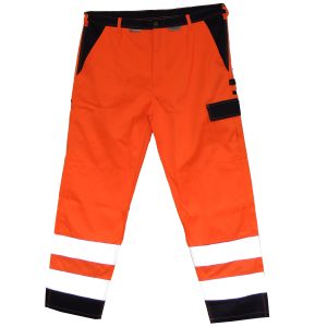 Warnschutzhose von Planam. orange. Größe 56