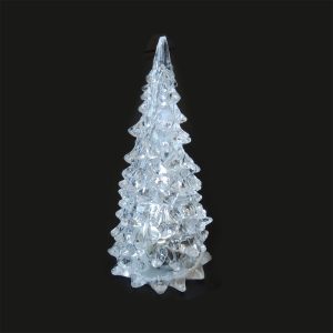 LED Weihnachtsbaum Acryl. weißes LIcht. 12.5cm hoch