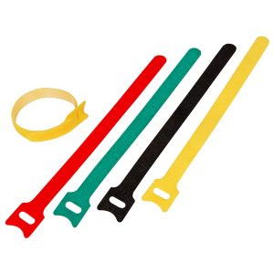 Klett-Kabelverbinder. 40 Stück in 4 Farben 20020mm