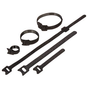 Klett-Kabelverbinder. 40 Stück/ 3 Größen schwarz