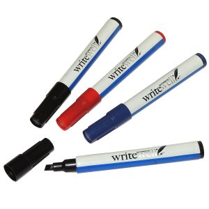 Markierstifte Permanent Marker 4er Set 2x Schwarz. Rot. Blau