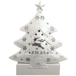 LED Weihnachtsdekobaum mit 2 LED aus Metall
