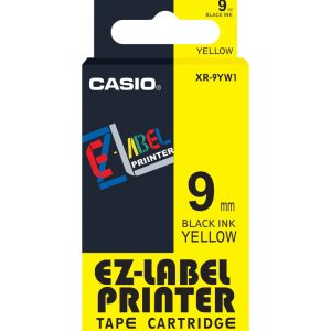 CASIO Schriftbandkassette XR-9YW1. 9 mm x 8 m